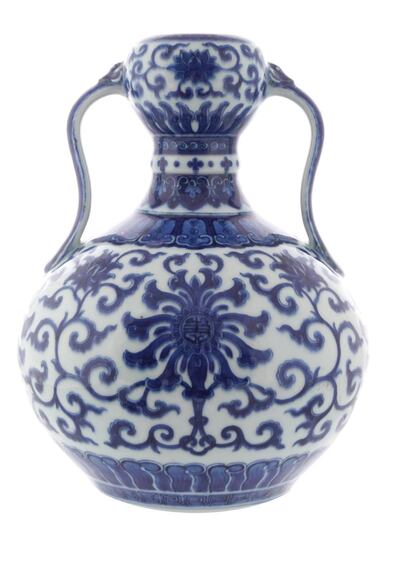An 18th-century Chinese blue-and-white ‘Qing Period’ vase sold for €740,000 – 740 times its median pre-sale estimate