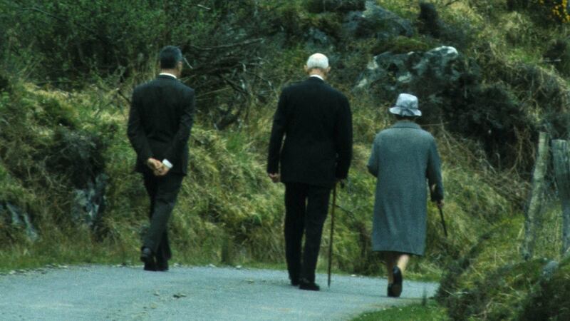 Charles de Gaulle with his wife, Yvonne, in Sneem, Co Kerry. Photograph: Colman Doyle ©