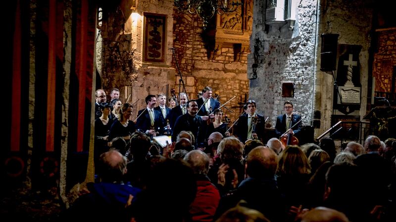Jörg Widmann and the Irish Chamber Orchestra perform Voices from the Edge at St Mary’s Cathedral in February 2019. Photograph: Keith Wiseman