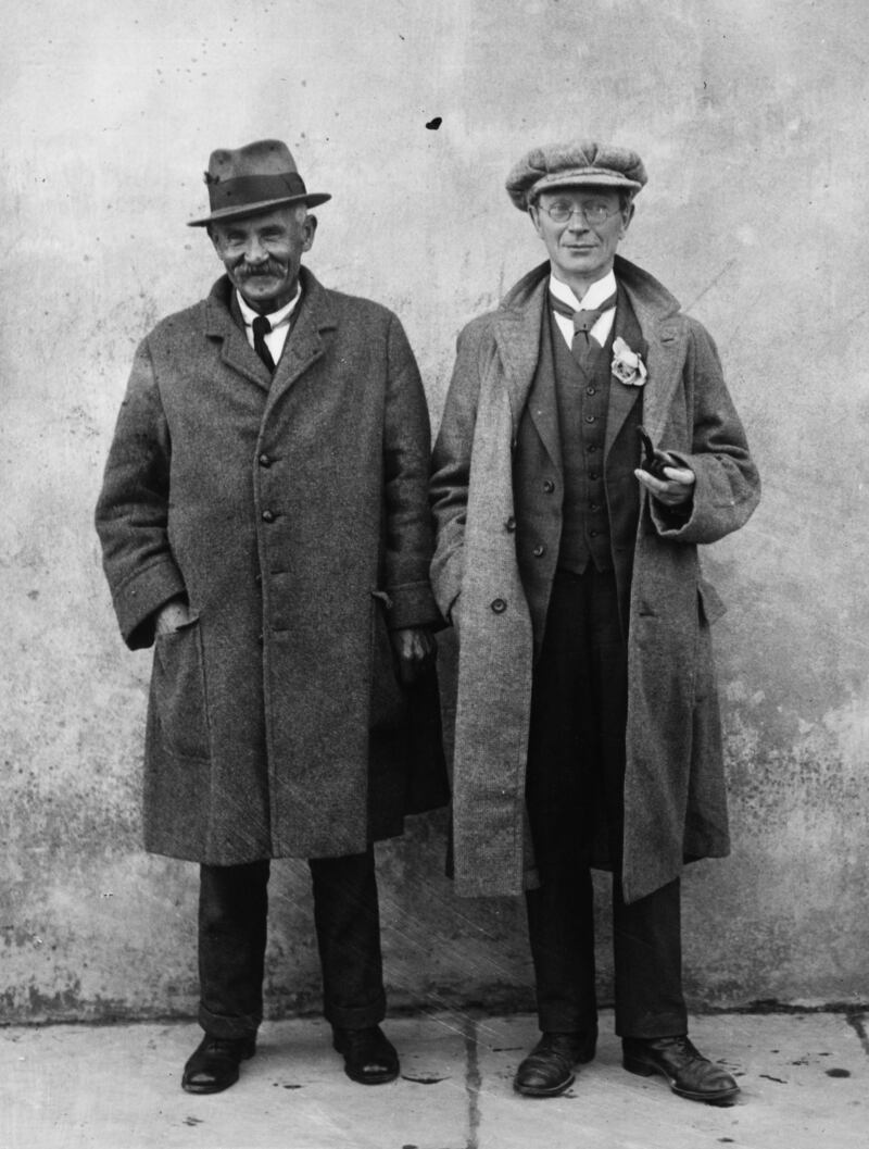Conradh na Gaeilge: founders Douglas Hyde and Eoin MacNeill. Photograph: Walshe/Topical/Getty