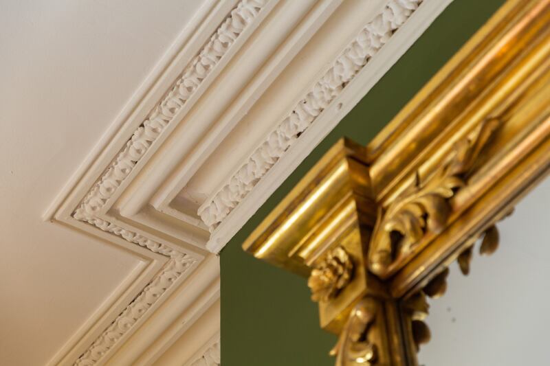 Ken Anderson of Holly Park Studio Architects: 'Much of the charm of period buildings comes from the features such as fireplaces, cornicing [as pictured] and sash windows, and it is important in renovation or remodelling to retain as much of the original as possible.'