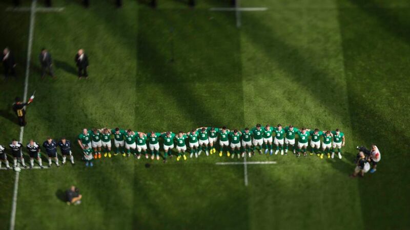 Ireland expects: Back-to-back Six Nations titles makes them contenders like never before. Photograph: Inpho/Billy Stickland