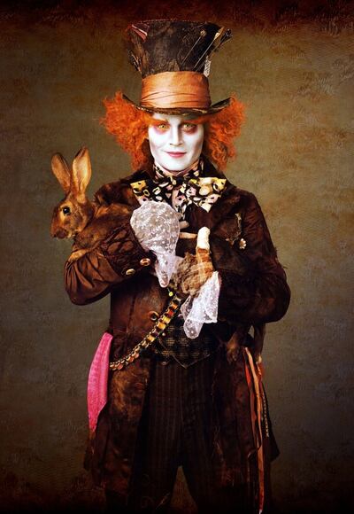 Johnny Depp as the Mad Hatter in Tim Burton’s ‘Alice in Wonderland’