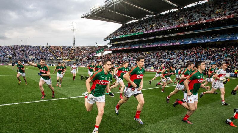 Mayo have the capacity with their physical prowess and tactical boldness to bring this splendid Dublin team into a new area of engagement. Photograph: Cathal Noonan/INpho