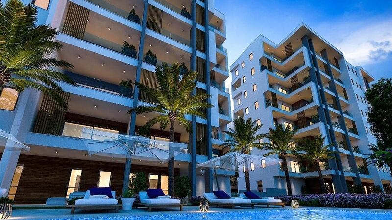 Limassol: This new development has panoramic views of the Mediterranean, and high-end finishes.