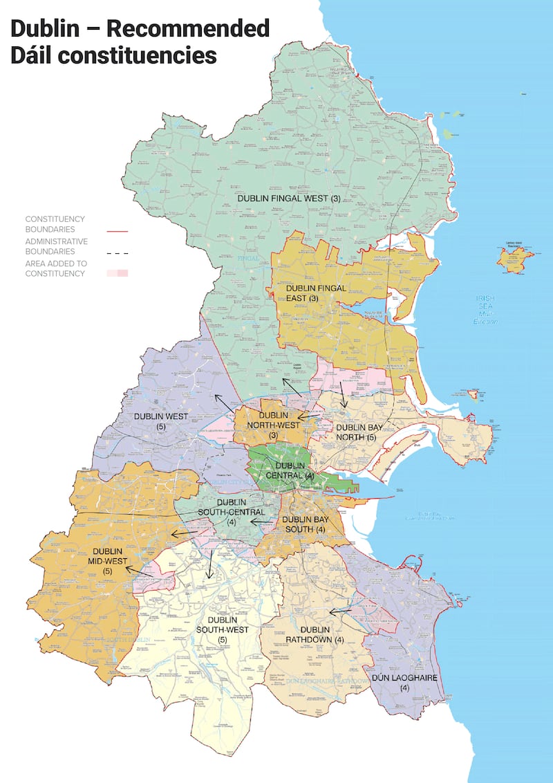 Dublin – Recommended
Dáil constituencies