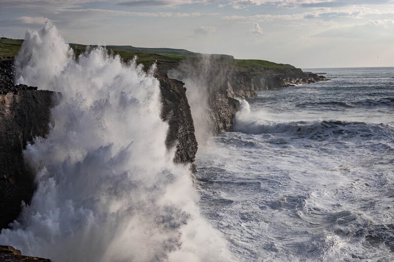 Storm surge at the Cliffs of Moher, Co Clare