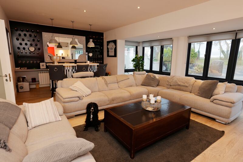 David Jones's home bar. Photograph: Alan Betson
