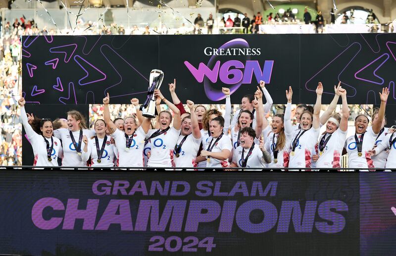 England claimed their sixth successive title in winning the 2024 Women's Six Nations. Photograph: David Rogers/Getty Images
