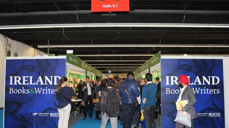 Networking reception at the Irish stand, Frankfurt Book Fair