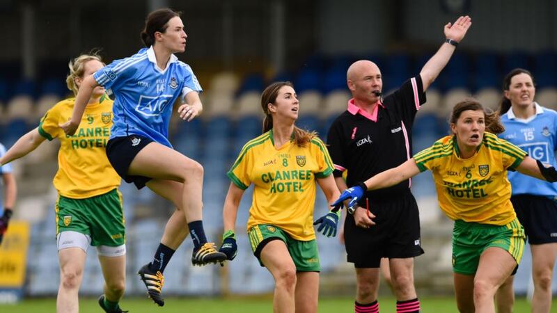 Dublin’s Sinéad Aherne in action in the All-Ireland Football Championship quarter-final last year. Photograph: Tom Beary/Inpho