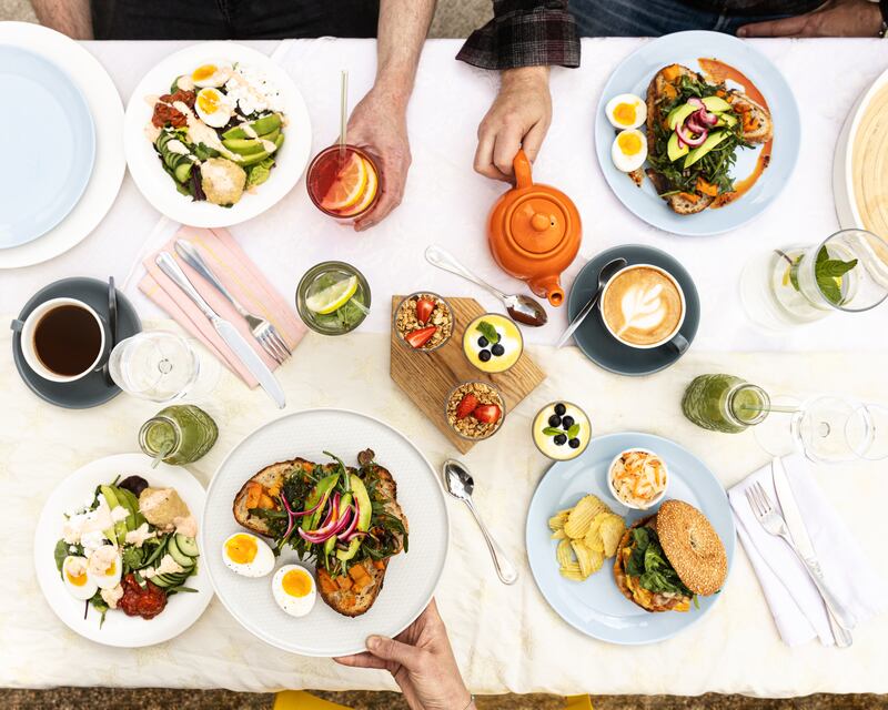 Brunch table at Muse, Butler Gallery