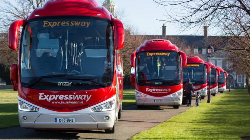 The luxury Expressway fleet which has been unveiled at a cost of over €9.2million investment in 20 coaches. Photograph: Naoise Culhane