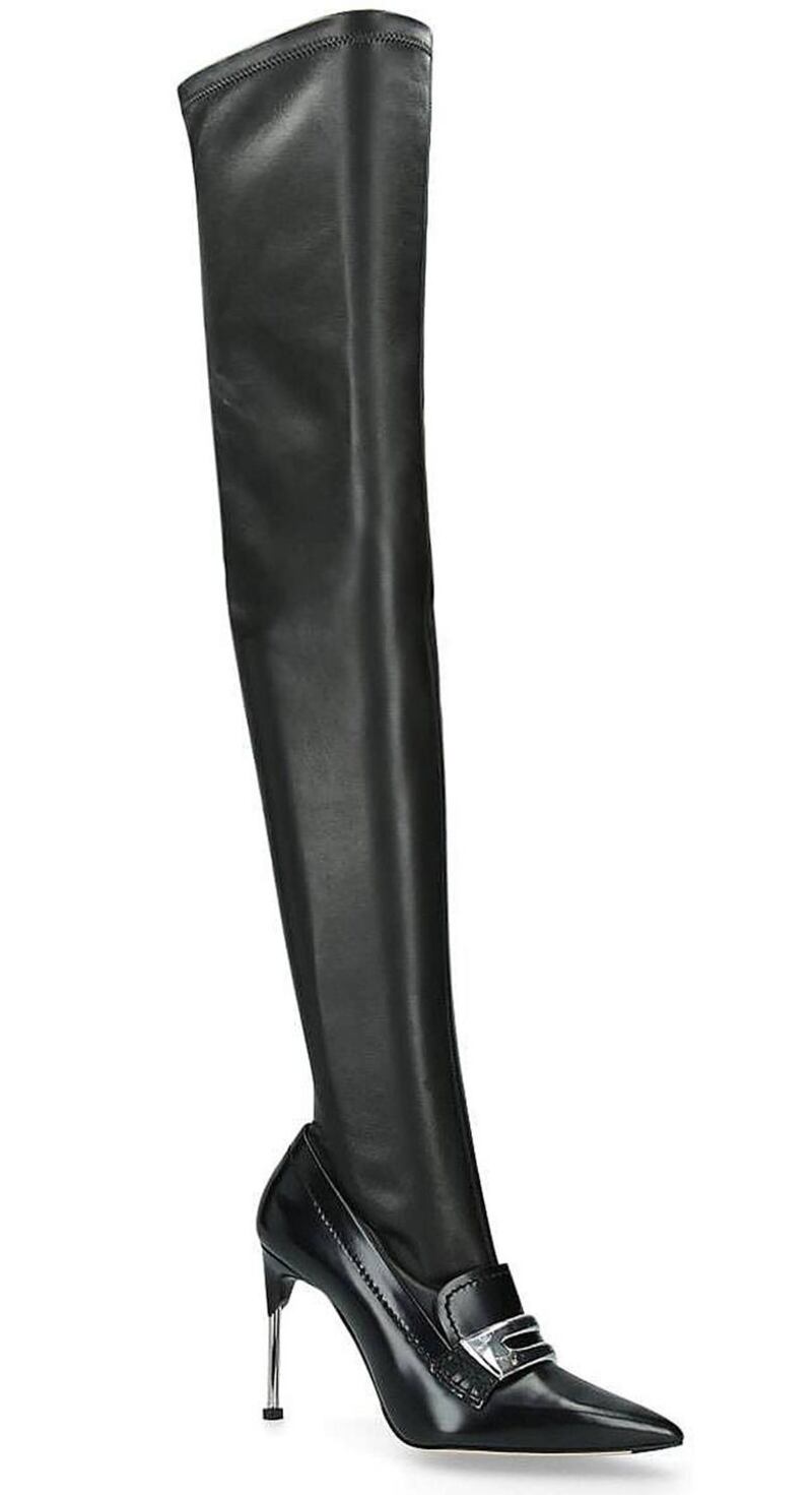 Over-the-knee stretch boots by Alexander McQueen, €1,490 at Brown Thomas