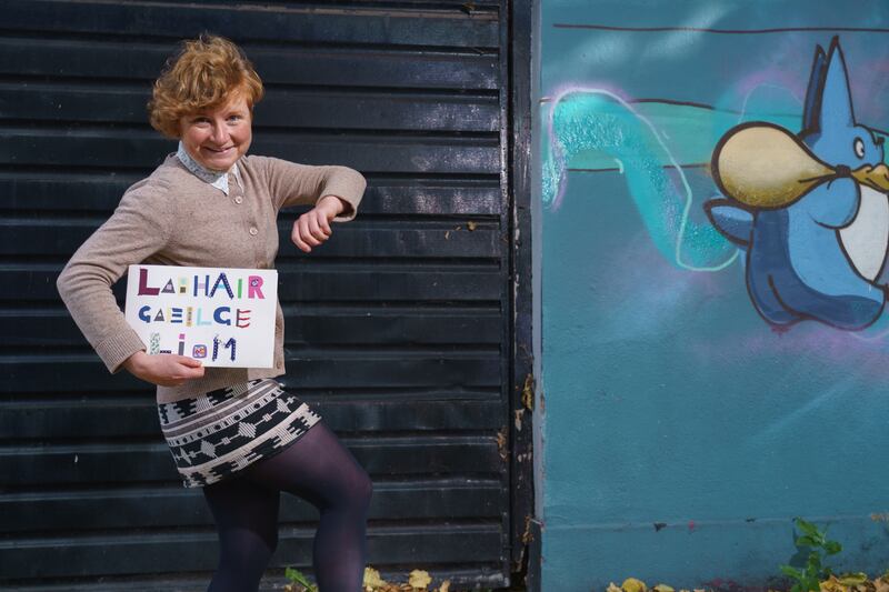Áine Gallagher is taking the panic out of the modh coiníollach by taking her Cup of Focals show on the road. Photograph: Barry Cronin