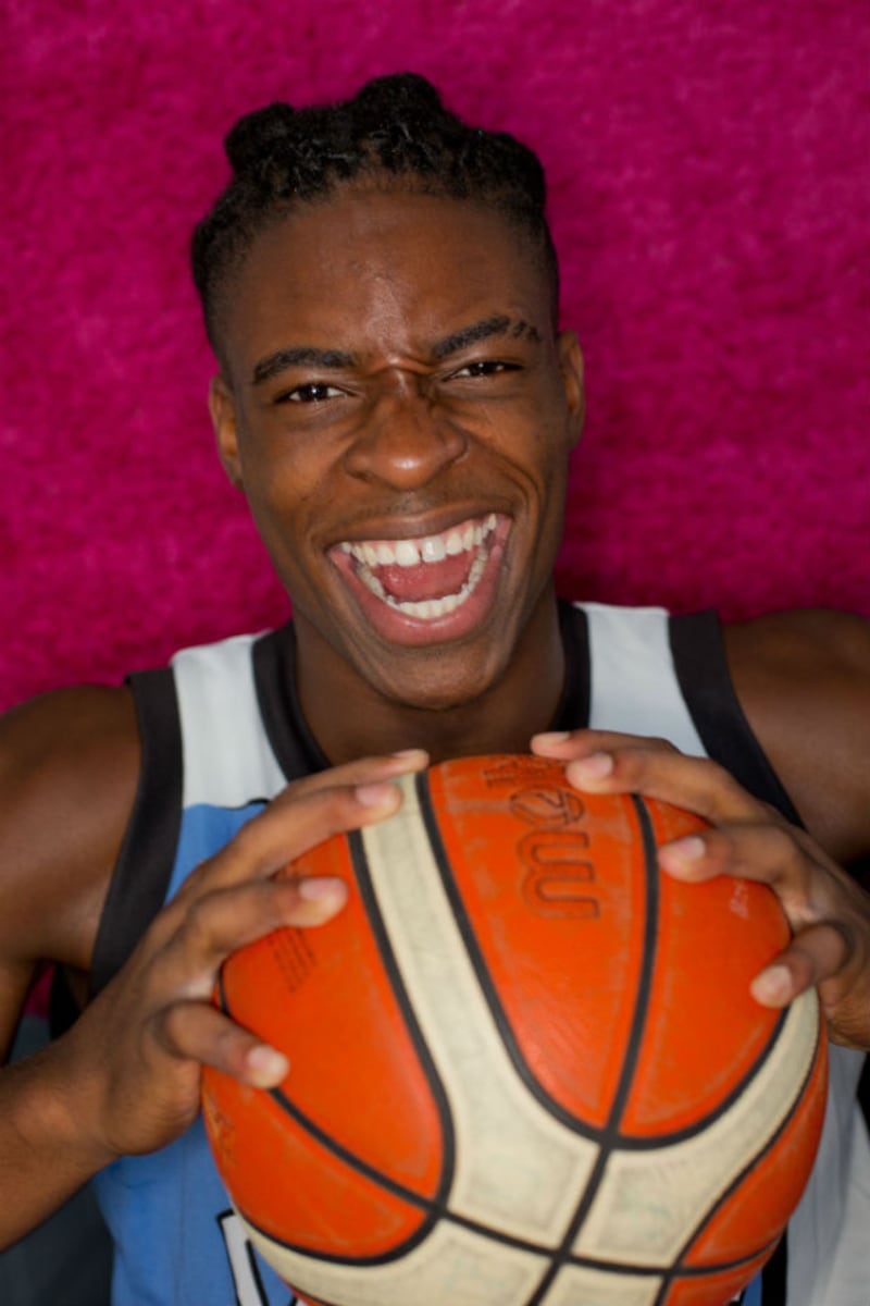 Aiden Harris Igiehon is now 6fl 10in in height. Photograph: Tom Honan