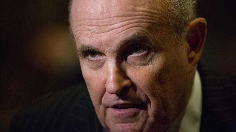 Former New York mayor Rudy Giuliani, who   is part of the legal team representing Reza Zarrab, a Turkish gold trader jailed in Manhattan on charges of conspiring to violate the American sanctions on Iran. Photograph: Kevin Hagen/New York Times