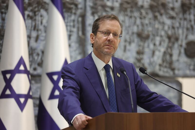 Israeli president Isaac Herzog. Photograph: Abir Sultan/EPA
