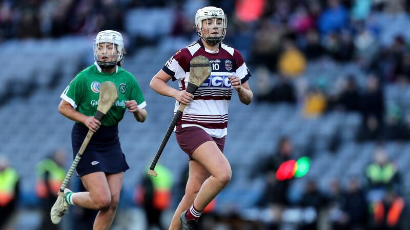 Slaughtneil’s Siobhan Bradley during the 2020 All-Ireland club championship senior camogie final. Photograph: Laszlo Geczo/Inpho