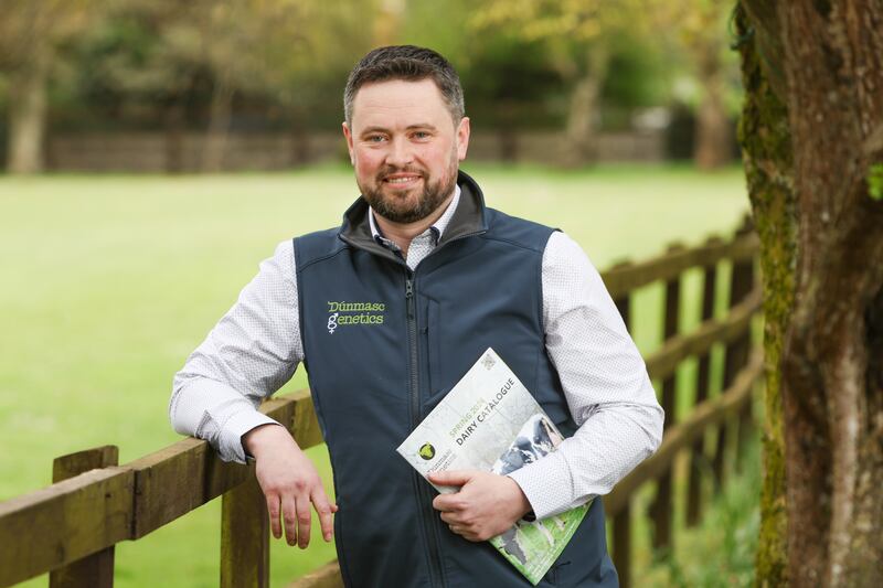 Stephen Dowling of Dunmasc Genetics, representing LEO Laois . Photograph: Martina Regan