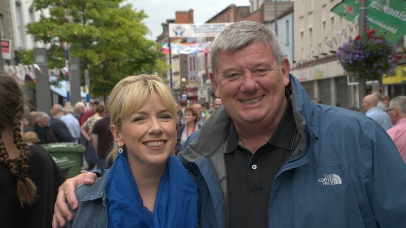 uireann Nic Amhlaoibh and John Creedon in Drogheda for Fleadh Cheoil