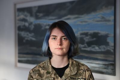 Lieut Yulia Mykytenko. Photograph: Dara Mac Dónaill







