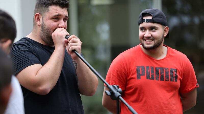 Peter Krescan,  left, and Martin Pompa. Photograph: Dara Mac Dónaill