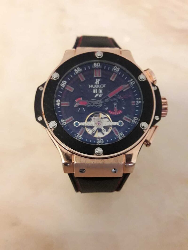 The sezied Swiss-made Hublot watch. Photograph: Garda Press Office