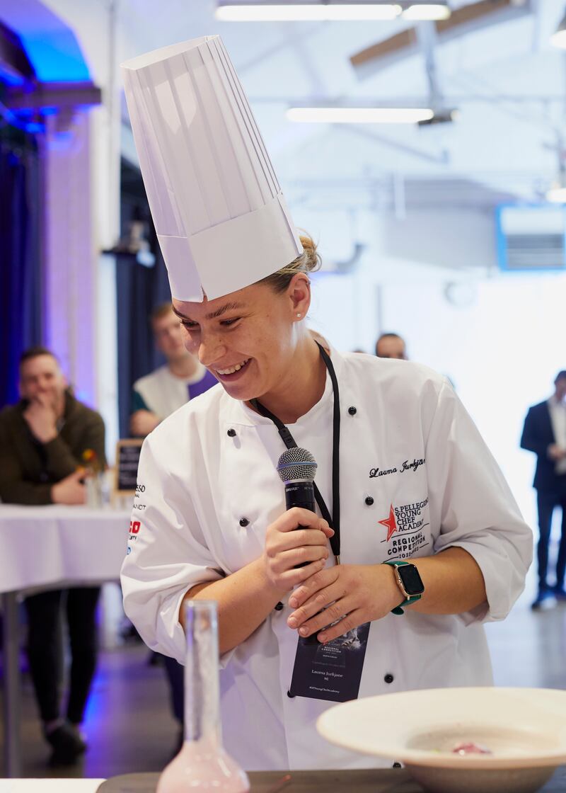 Lauma Jurkjane, sous chef at Kilronan Castle in Co Roscommon, competing in Copenhagen.