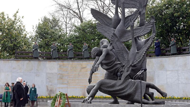 President Michael D Higgins lays a wreath at the Garden of Remembrance in Dublin last year. File photograph: Eric Luke/The Irish Times