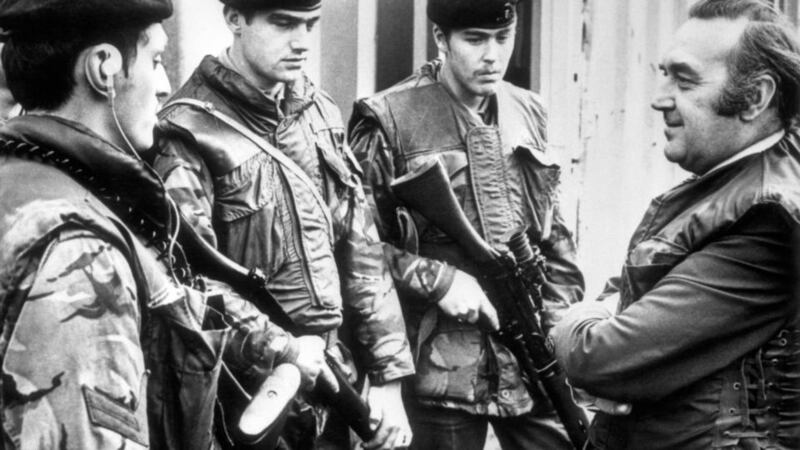 Former Labour cabinet minister Roy Mason (right), who served as Northern Ireland secretary at the height of the Troubles. Photograph: PA Wire