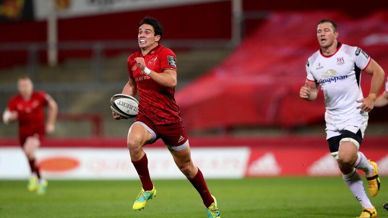 Joey Carbery faces his former employers in Dublin. Photograph: Ryan Byrne/Inpho