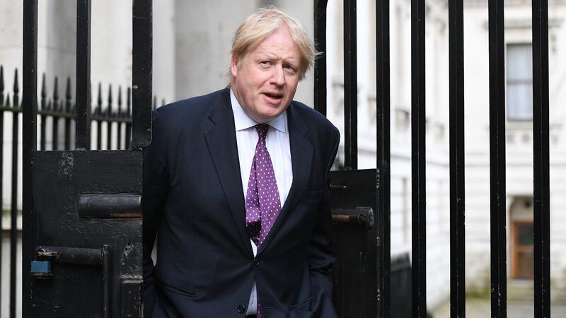 British foreign secretary Boris Johnson, at 10 Downing Street in London, Britain. File photograph: Facundo Arrizabalaga/EPA
