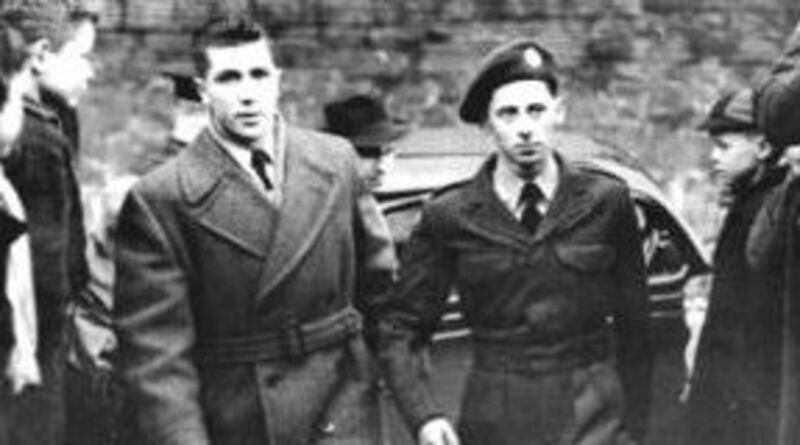 Iain Hay Gordon (right) pictured when he was arrested.