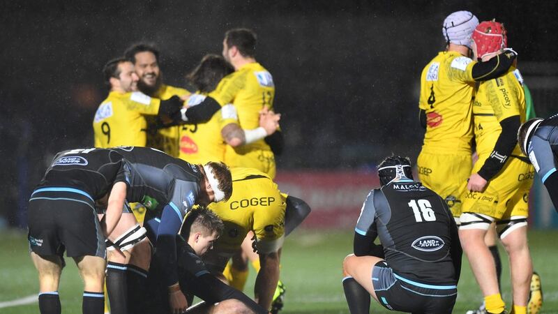 Unlike some of their English counterparts, La Rochelle stayed honest despite losing their first three games with a gutsy 12-7 win in Glasgow. Photograph:  Andy Buchanan/AFP