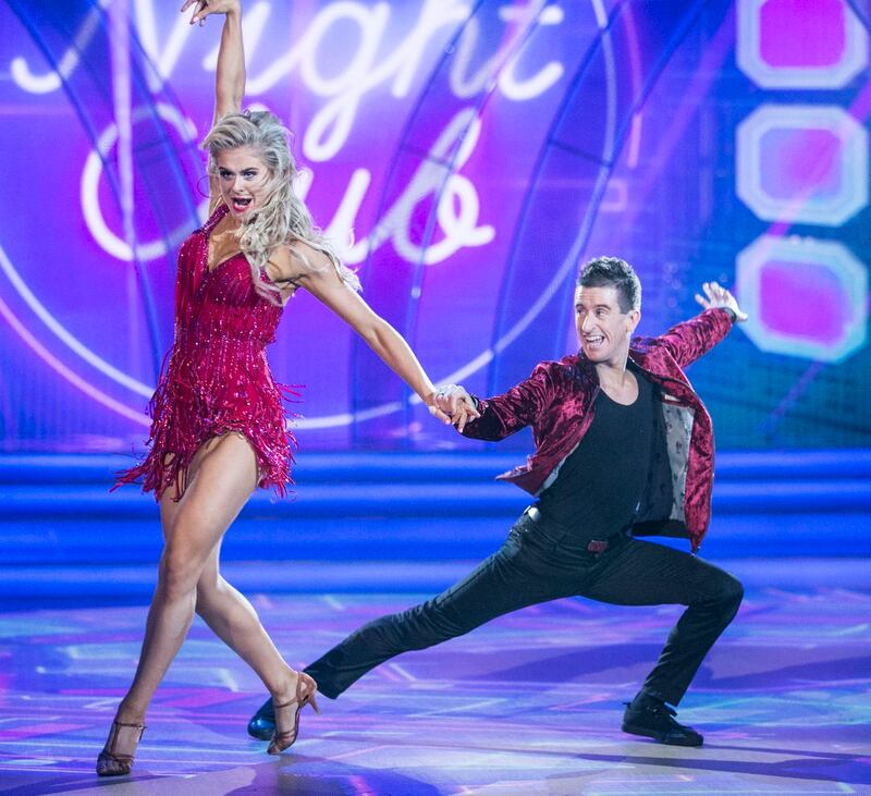 Olympic athlete Robert Heffernan and Emily Barke. Photograph: Kyran O’Brien/RTÉ