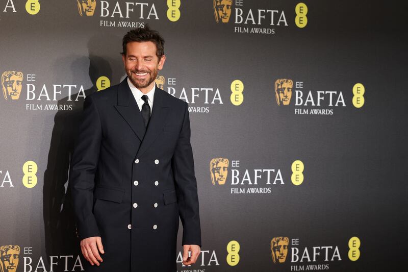 Bradley Cooper went home empty-handed at the end of the evening but his Louis Vuitton suit still looked sharp. Photograph: Adrian Dennis/AFP via Getty Images