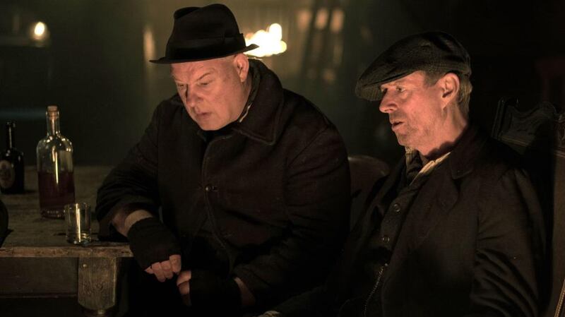 Curley (Ian Peck) and Charlie Strong (Ned Dennehy). Photograph: Matt Squire/BBC/Caryn Mandabach Productions