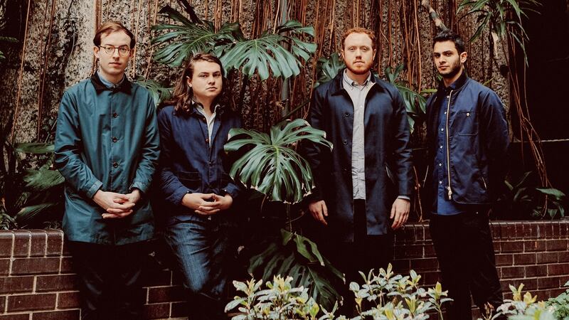 Jack Steadman, left, with his Bombay Bicycle Club bandmates.