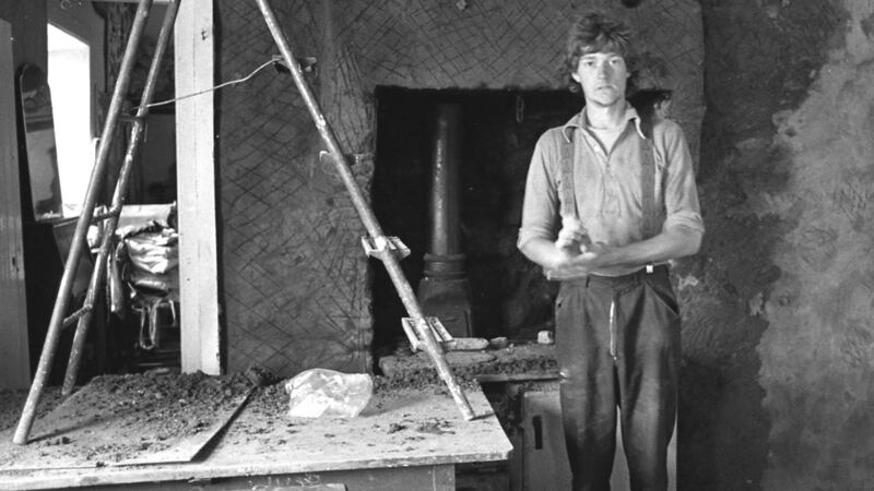 Nigel, one of the Atlantic commune members in 1981, on Inishfree. Photograph: Tom Lawlor