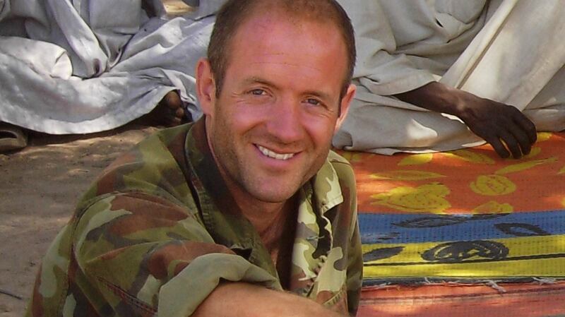 Cathal Berry in Chad in 2008: says some 84 per cent of Defence Forces personnel earned less than the average annual earnings of full-time employees in Ireland of €45,000.