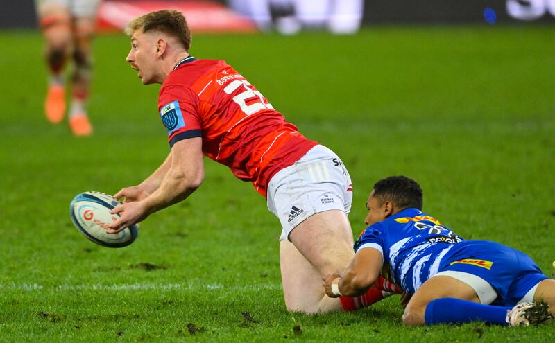 Ben Healy was excellent in Munster's win over the Stormers. Photograph: Steve Haag Sports/Thinus Maritz/Inpho