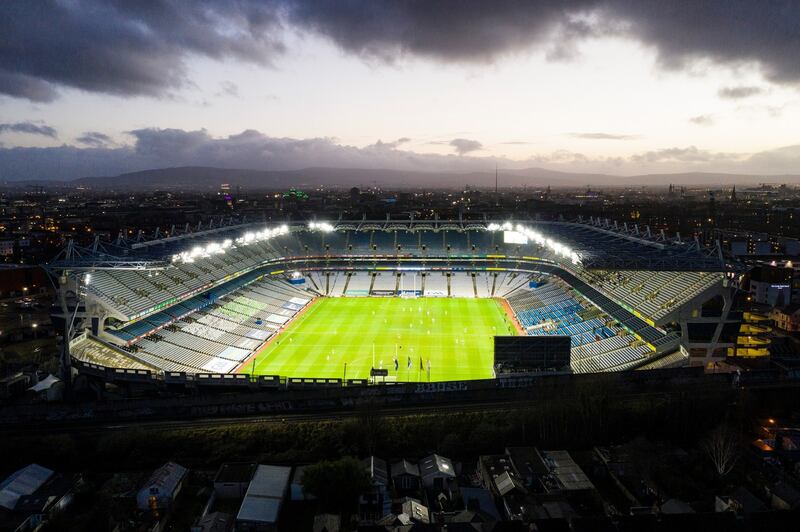 A view of Croke Park during the second half. Photo: Tommy Grealy