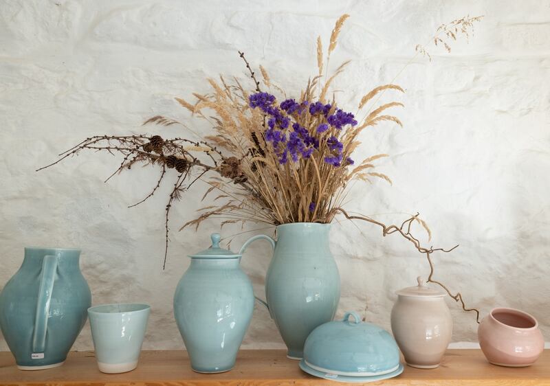 Babs Belshaw pottery made at Blackheath Pottery, Coleraine, Co Derry. Photograph: Joe Dunne
