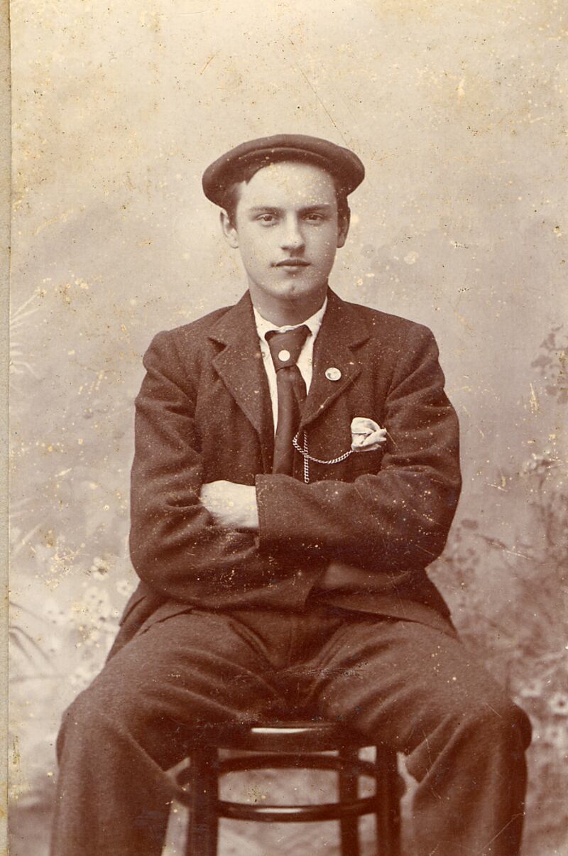 Peter DeLoughry (1882-1931),  the public voice of advanced nationalism and later republicanism throughout the revolutionary era. He was Head-Centre (leader) of the clandestine Irish Republican Brotherhood. Photograph: courtesy of Páidrigín ní Dhubhluachra