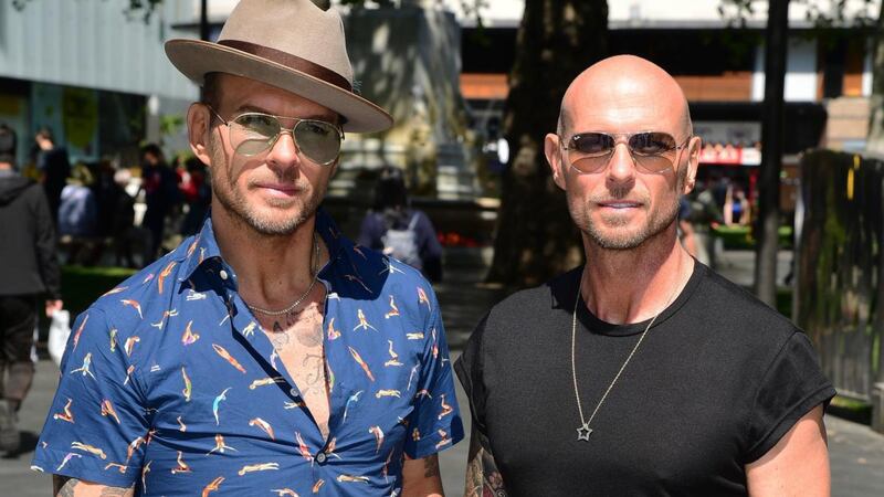 Matt and Luke Goss today. Photograph: Ian West/PA Wire