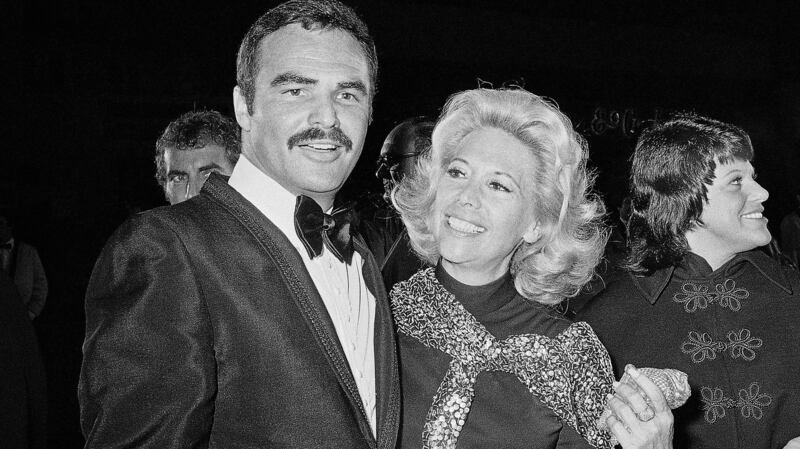 Dinah Shore and Burt Reynolds together in Los Angeles in 1971. File photograph: Harold Filan/AP