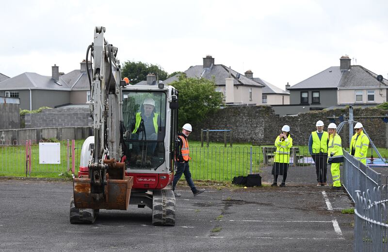 Preparatory work begins on the excavation of the former Bon Secours Mother and Baby Home site. Photograph: Getty 