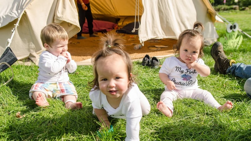 “Kids like to get up early and to stay up late, which can make the festival day really long. So we were conscious that we could try and structure the day around the rhythm of a typical family day.”  Photograph: Anna Kerslake
