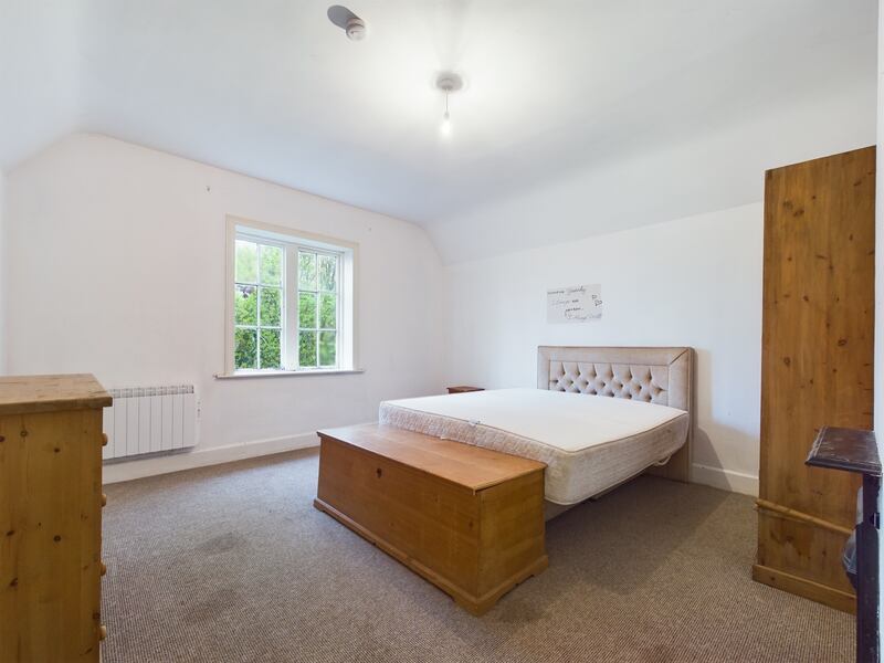 Six bedrooms lie between the two houses